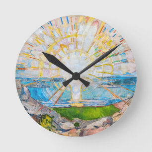 Relógio Redondo O Sol 1909   Edvard Munch  