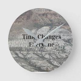 Relógio Redondo O Tempo Muda Todos