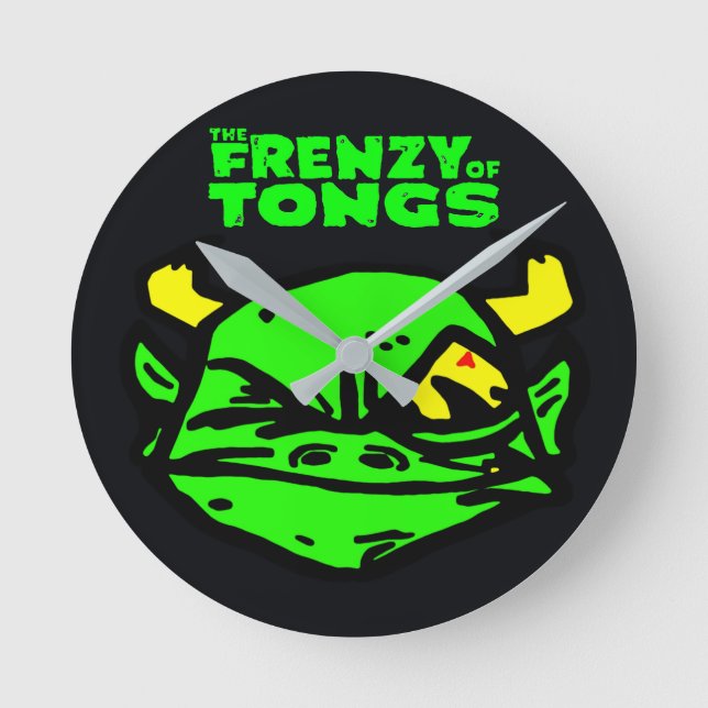 Relógio Redondo O tempo não tem sentido (Frente)