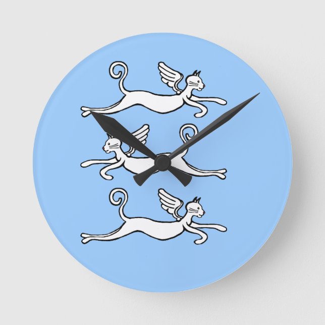 Relógio Redondo o tempo voa (Frente)