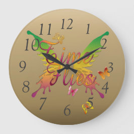 Relógio Redondo O tempo voa