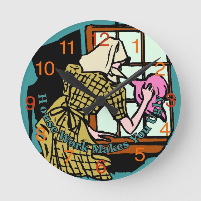 Relógio Redondo O trabalho da casa faz-lhe o pulso de disparo feio (Frente)