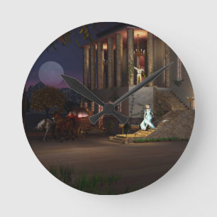 Relógio Redondo O treinador de Cinderella