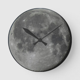 Relógio Redondo O Wallclock da Lua