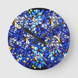 Relógio Redondo Ode para Tiffany Clematis