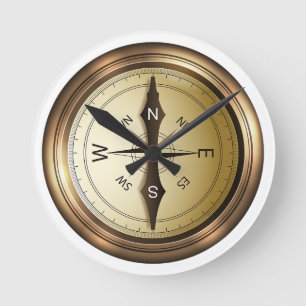 Relógio Redondo Oeste do sudeste do norte de compasso