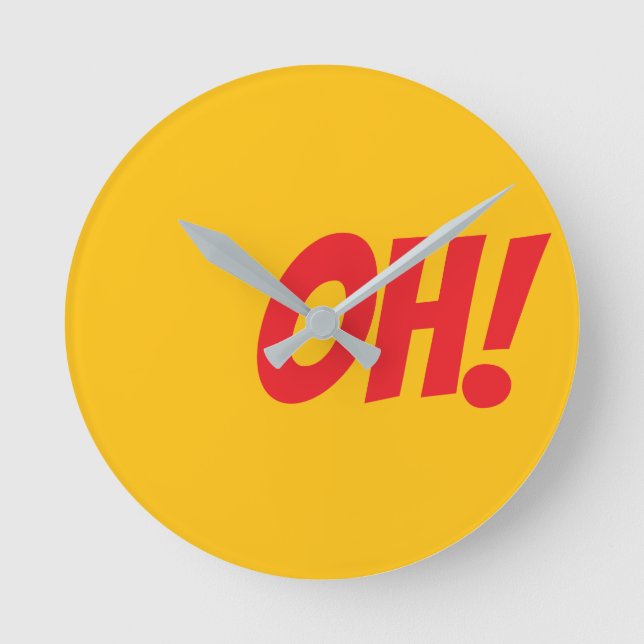 Relógio Redondo OH! - Se Você Sabe (Frente)