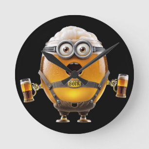 Relógio Redondo Oktoberfest Minion