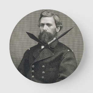 Relógio Redondo Oliver Otis Howard (1830-1909), gravado por Robert