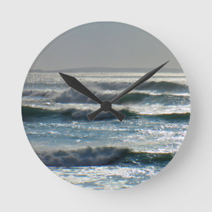 Relógio Redondo ondas