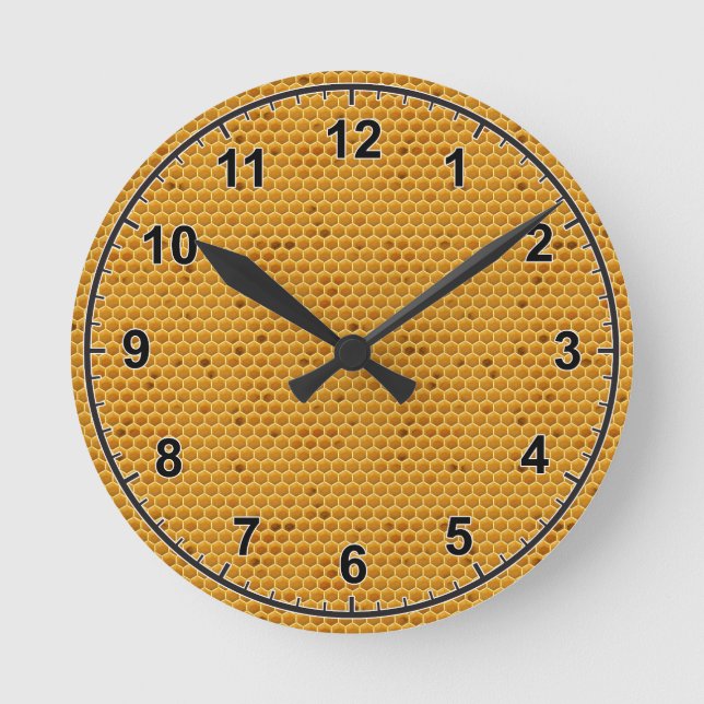 Relógio Redondo Onde está meu mel (Frente)