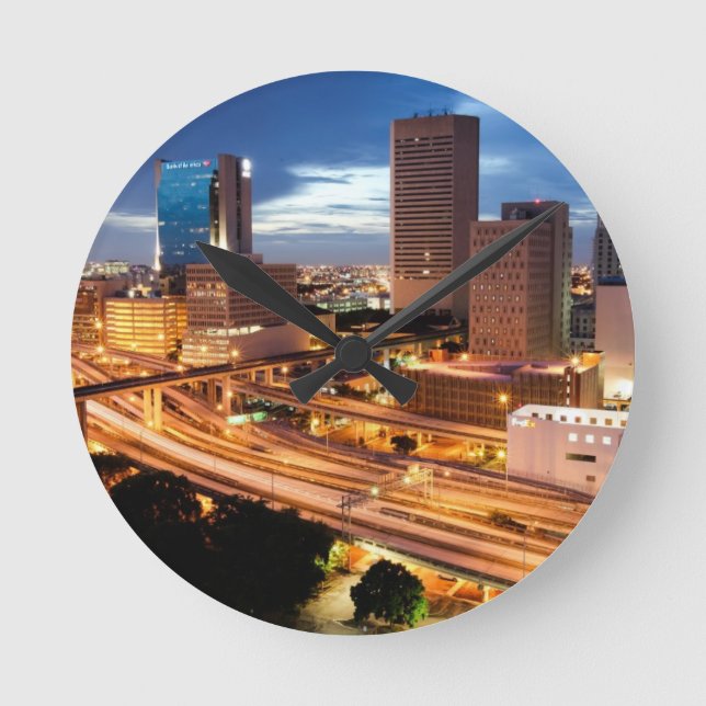 Relógio Redondo Opinião do centro da cidade (Frente)