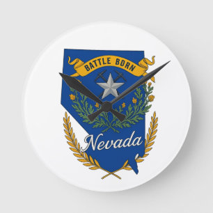 Relógio Redondo Orgulho estatal de Nevada