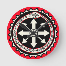 Relógio Redondo Oroburos com Chaos Star