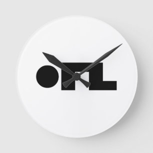 Relógio Redondo ORZ Emoticon Kaomoji Emoji