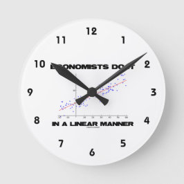 Relógio Redondo Os Economistas Fazem-No De Forma Linear, Regressan