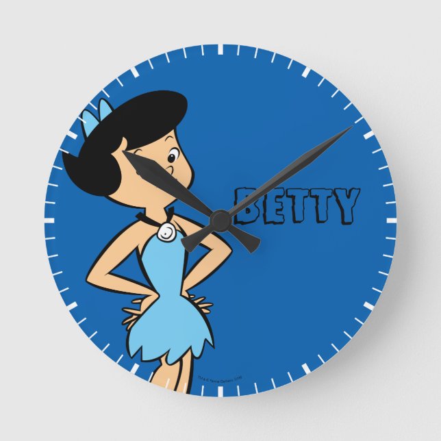 Relógio Redondo Os Flintstones | Betty Rubble (Frente)