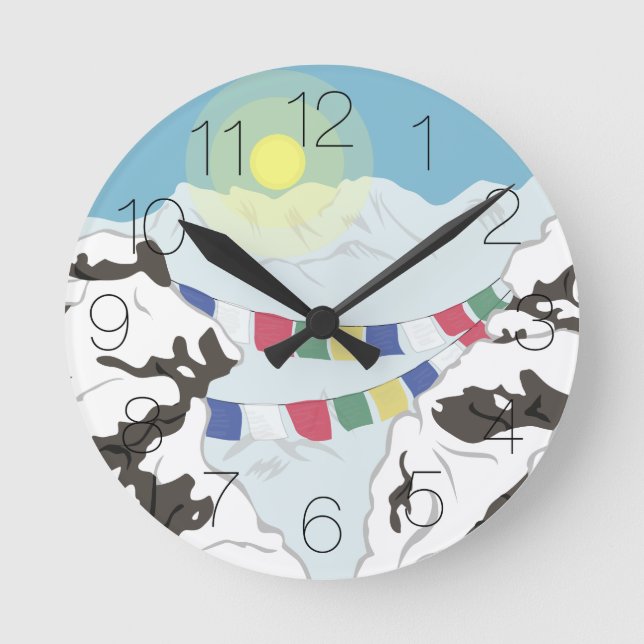 Relógio Redondo Os Himalaias (Frente)