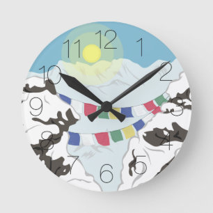 Relógio Redondo Os Himalayas