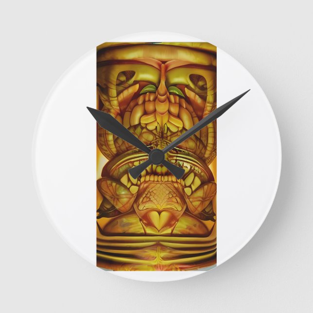 Relógio Redondo Os Novos Loucos do Tiki (Frente)