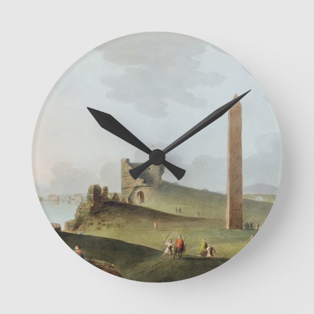 Relógio Redondo Os Obeliscos em Alexandria, chamados Nee de Cleopa (Frente)