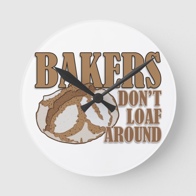 Relógio Redondo Os padeiros não andam por aí (Frente)