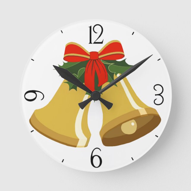Relógio Redondo Os sinos estão tocando (Frente)