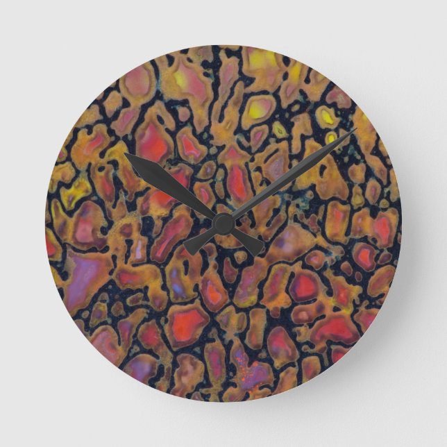 Relógio Redondo Osso do Dinossauro Padrão (Frente)