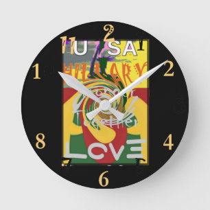 Relógio Redondo Ouro do vermelho do presidente Forte Junto de