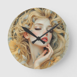 Relógio Redondo Ouro Seraph - Angel of Light and Grace