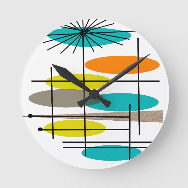 Relógio Redondo Ovais do século médio 5 (Frente)