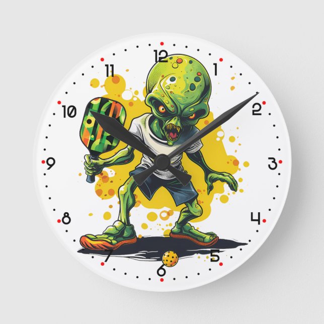 Relógio Redondo Paddle to the Mothership Pickleball  (Frente)