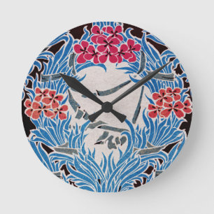 Relógio Redondo Padrão Art Nouveau #6