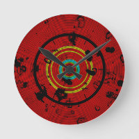 Padrão de Abstrato vermelho circular