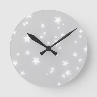 Relógio Redondo Padrão de estrelas