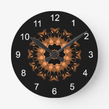 Padrão de Mandala de Cobre e Preto 4