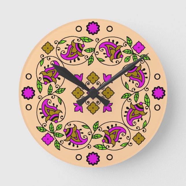 Relógio Redondo padrão de última safra (Frente)