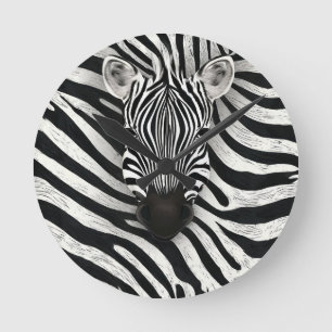Relógio Redondo Padrão zebra