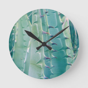 Relógio Redondo Padrões de uma planta de Agave