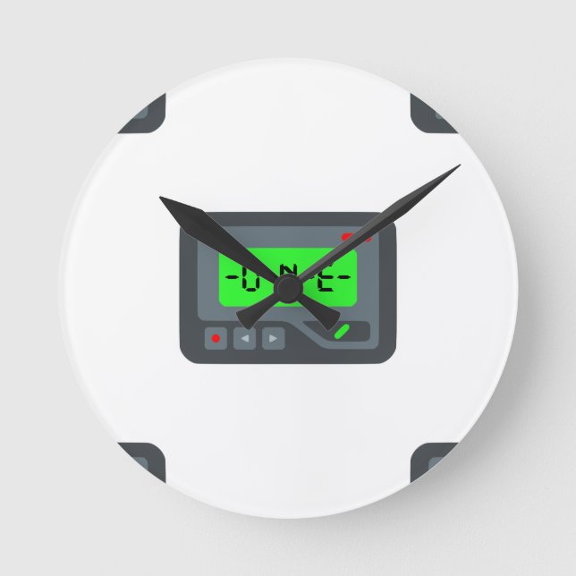 Relógio Redondo pager emoji (Frente)
