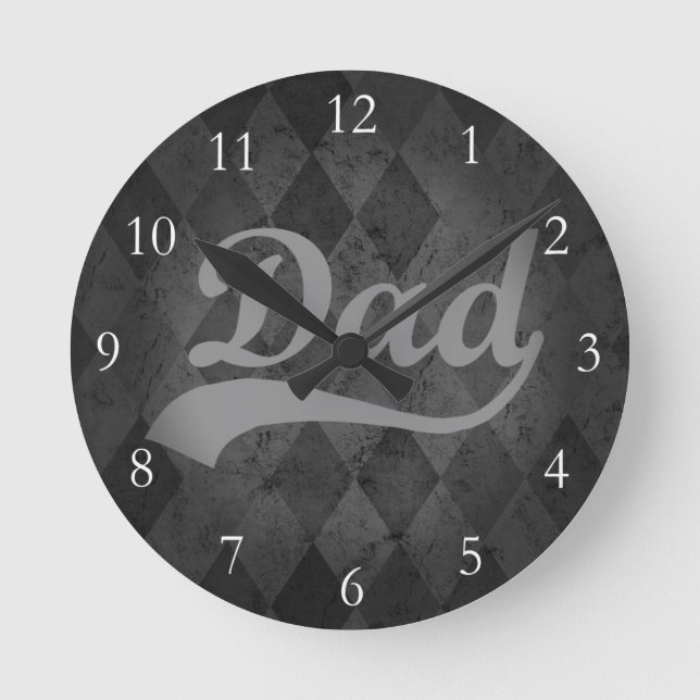 Relógio Redondo Pai das Cinzas Harlequin (Frente)