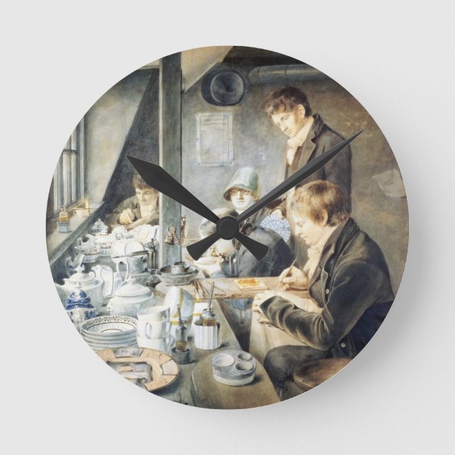 Relógio Redondo Painting Room of Mr. Baxter, No. 1 Goldsmith Stree (Frente)