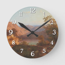 Relógio Redondo Paisagem Eifel (1843) - Heinrich Funk