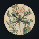 Relógio Redondo Palcos da vida da borboleta pelo Vision Studio<br><div class="desc">Todos os palcos da vida da borboleta são representados nesta peça pelo Vision Studio. As lagartas,  as borboletas recém-nascidas e até a cápsula das larvas são mostradas. Se você ama a natureza em geral,  ou borboletas em particular,  este é o impressão para você!</div>