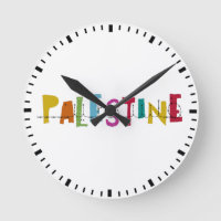 PALESTINA Nome Árabe Colorido Tote Bag Watch