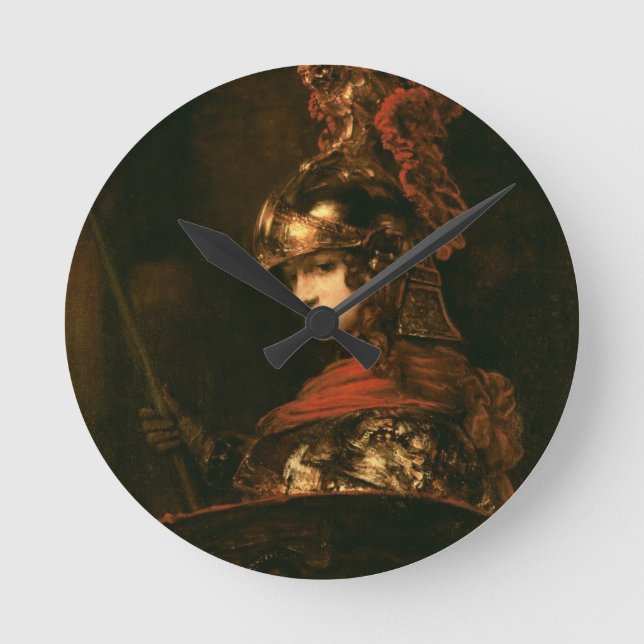 Relógio Redondo Pallas Athena ou, Figura blindada, 1664-65 (Frente)