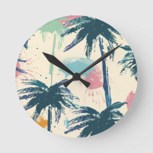 Relógio Redondo Palm Leaf Kids Watch