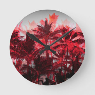 Relógio Redondo Palmeiras em Fogo