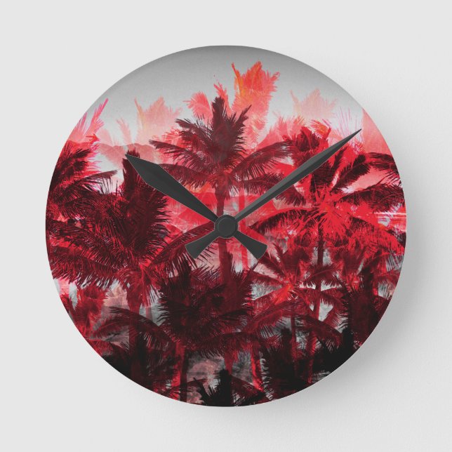 Relógio Redondo Palmeiras em Fogo (Frente)