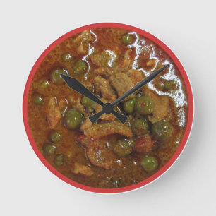 Relógio Redondo Panang Thai Curry [พะแนง] ... Thailand Street Food